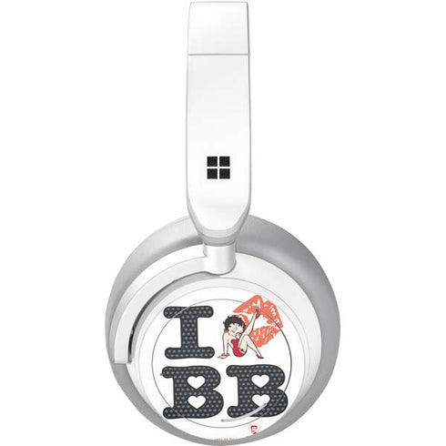 Betty Boop I Love BB Surface Headphones Skin