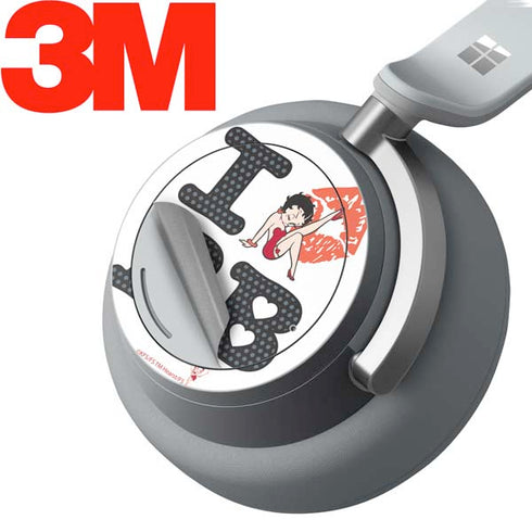 Betty Boop I Love BB Surface Headphones Skin
