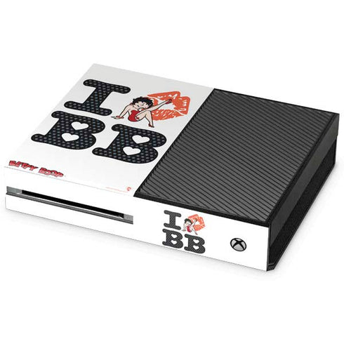 Betty Boop I Love BB Xbox One Console Skin