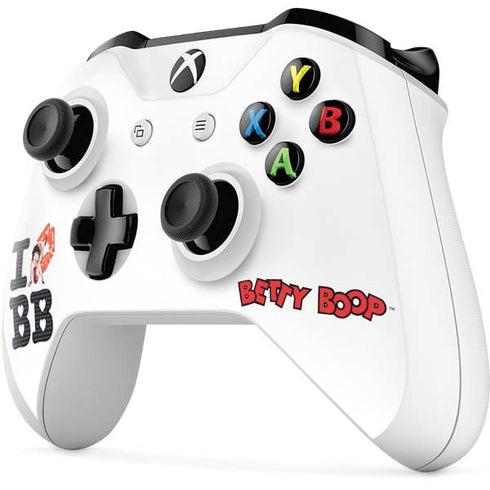 Betty Boop I Love BB Xbox One S All-Digital Edition Bundle Skin
