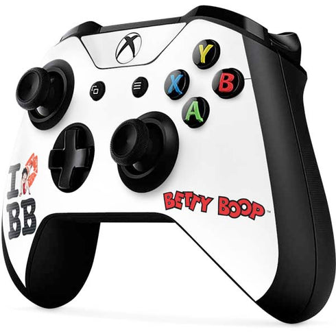 Betty Boop I Love BB Xbox One X Controller Skin