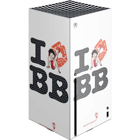 Betty Boop I Love BB Xbox Series X Skins