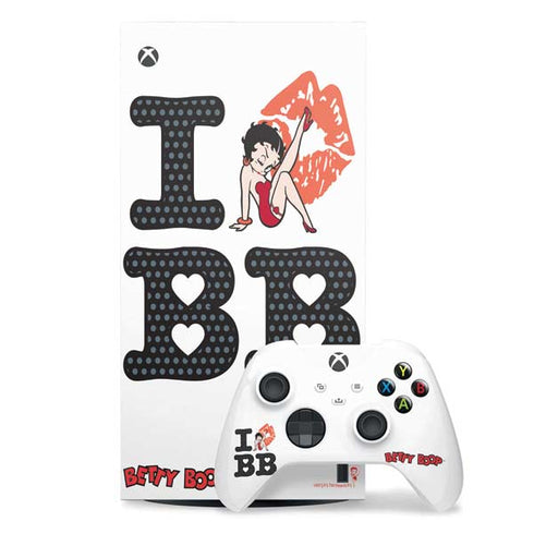 Betty Boop I Love BB Xbox Series X Skins