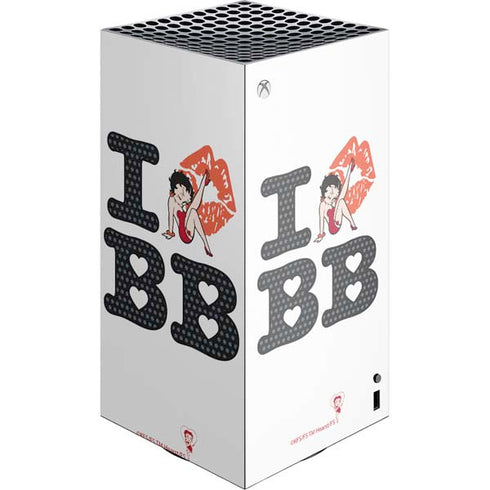Betty Boop I Love BB Xbox Series X Skins