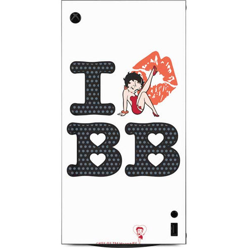 Betty Boop I Love BB XBox Series X Digital Edition Console Skin