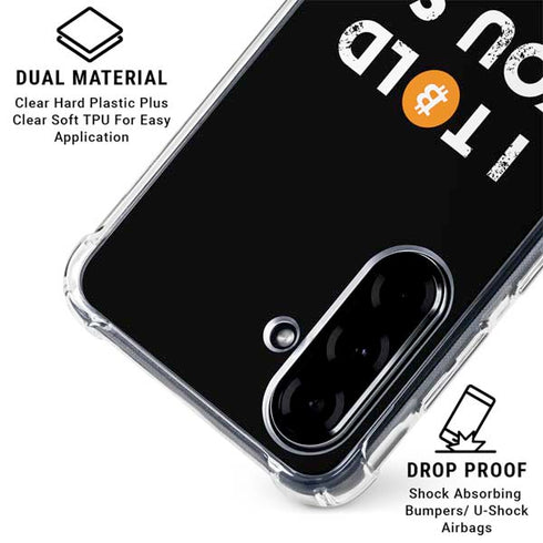 I Told You So Galaxy A36 5G Clear Case