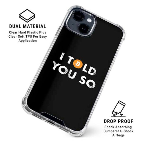 I Told You So iPhone 15 Clear Case