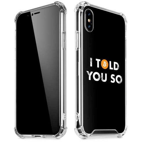 I Told You So iPhone X/XS Clear Case
