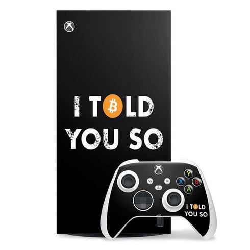 I Told You So Xbox Series X Skins