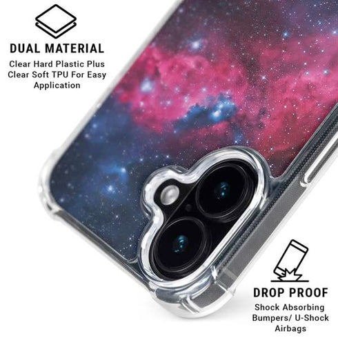 IC 2177 The Seagull Nebula iPhone 16 Plus Clear Case