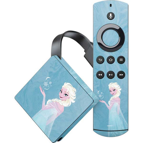 Disney Frozen Ice Blue Elsa Art Amazon Fire TV Skin