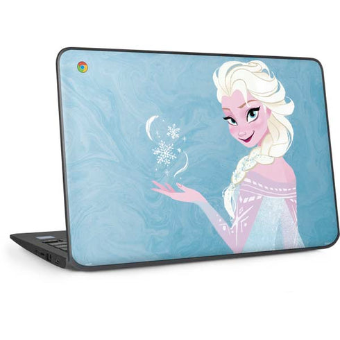 Disney Frozen Ice Blue Elsa Art HP Chromebook Skin