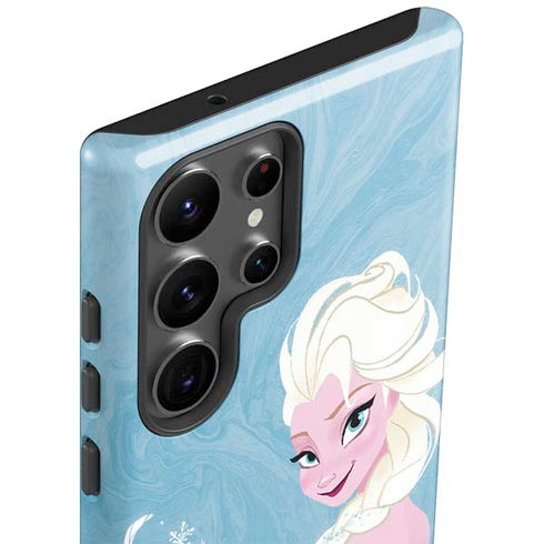 Disney Frozen Ice Blue Elsa Art Galaxy S23 Ultra Pro Case