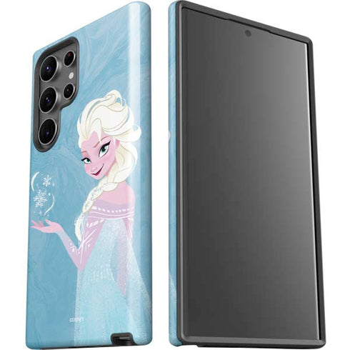 Disney Frozen Ice Blue Elsa Art Galaxy S23 Ultra Pro Case
