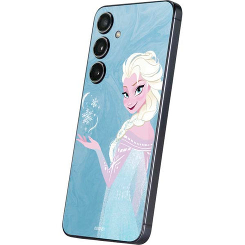 Disney Frozen Ice Blue Elsa Art Galaxy S24 Plus Skin