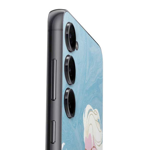 Disney Frozen Ice Blue Elsa Art Galaxy S25 Plus Skin