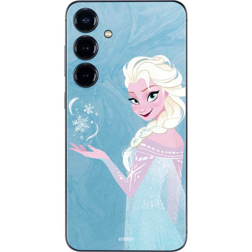 Disney Frozen Ice Blue Elsa Art Galaxy S24 Skin