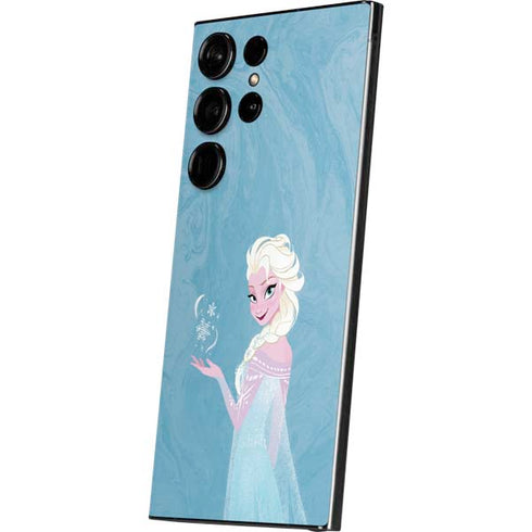 Disney Frozen Ice Blue Elsa Art Galaxy S25 Ultra Skin
