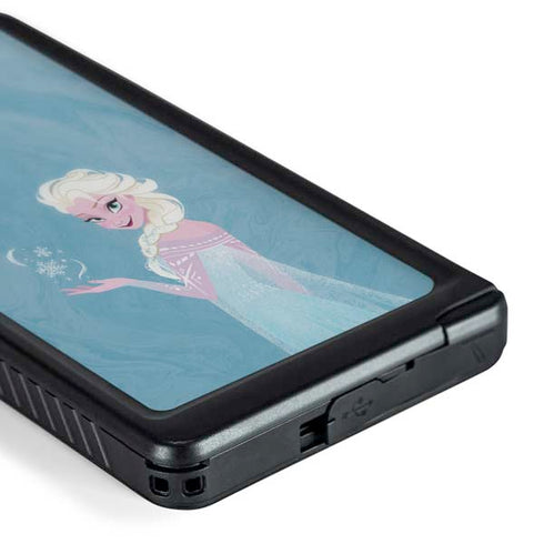 Disney Frozen Ice Blue Elsa Art Galaxy S24 Ultra Waterproof Case