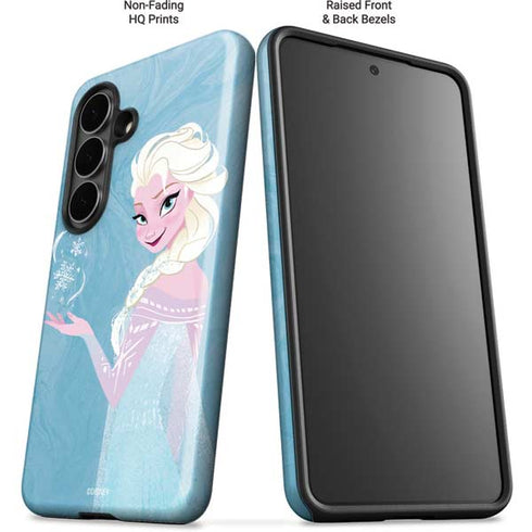 Disney Frozen Ice Blue Elsa Art Galaxy S26 Plus Impact Case