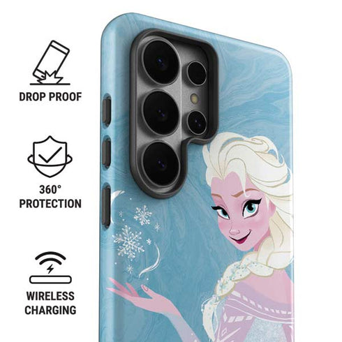 Disney Frozen Ice Blue Elsa Art Galaxy S26 Ultra Impact Case