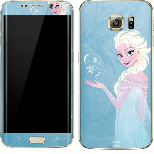 Disney Frozen Ice Blue Elsa Art Galaxy S7 Edge Skin
