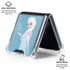 Disney Frozen Ice Blue Elsa Art Galaxy Z Flip6 Clear Case