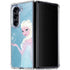 Disney Frozen Ice Blue Elsa Art Galaxy Z Fold5 5G Clear Case