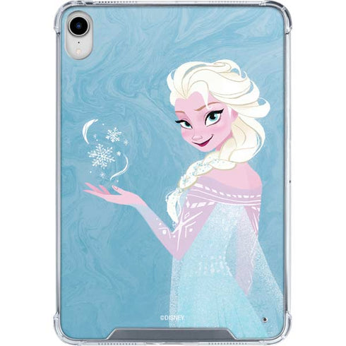 Disney Frozen Ice Blue Elsa Art iPad 11th Gen (2025) Clear Case