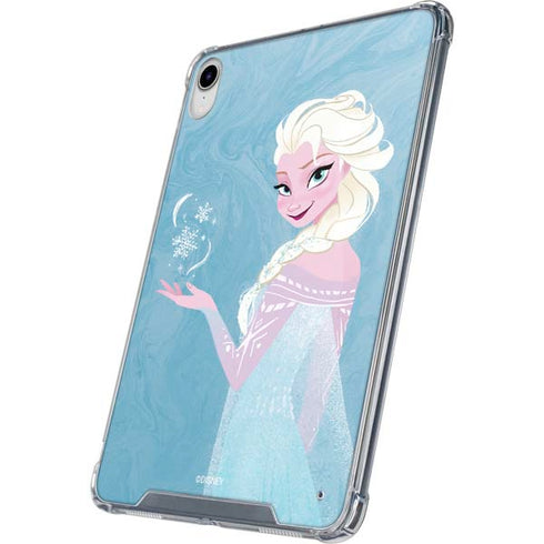 Disney Frozen Ice Blue Elsa Art iPad 11th Gen (2025) Clear Case