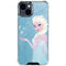 Disney Frozen Ice Blue Elsa Art iPhone 15 Clear Case