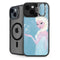 Disney Frozen Ice Blue Elsa Art iPhone 15 Kickstand Case