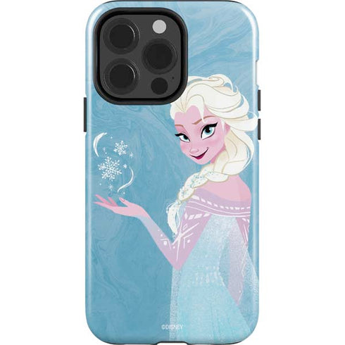 Disney Frozen Ice Blue Elsa Art iPhone 15 Pro Impact Case