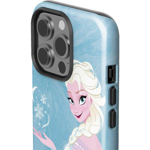 Disney Frozen Ice Blue Elsa Art iPhone 15 Pro Impact Case