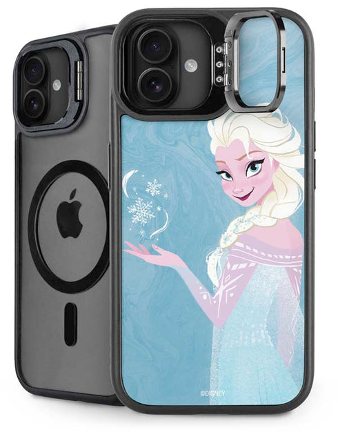Disney Frozen Ice Blue Elsa Art iPhone 16 Kickstand Case