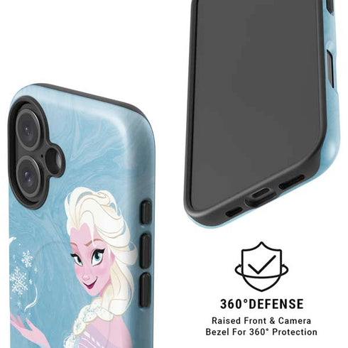 Disney Frozen Ice Blue Elsa Art iPhone 16 Magsafe Impact Case