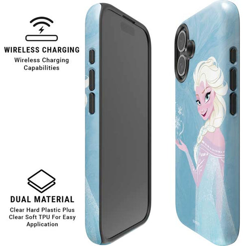 Disney Frozen Ice Blue Elsa Art iPhone 16 Plus Magsafe Impact Case