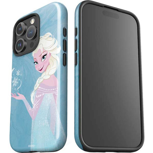 Disney Frozen Ice Blue Elsa Art iPhone 16 Pro Max Impact Case