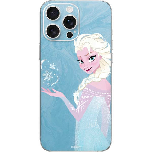 Disney Frozen Ice Blue Elsa Art iPhone 16 Pro Max Skin
