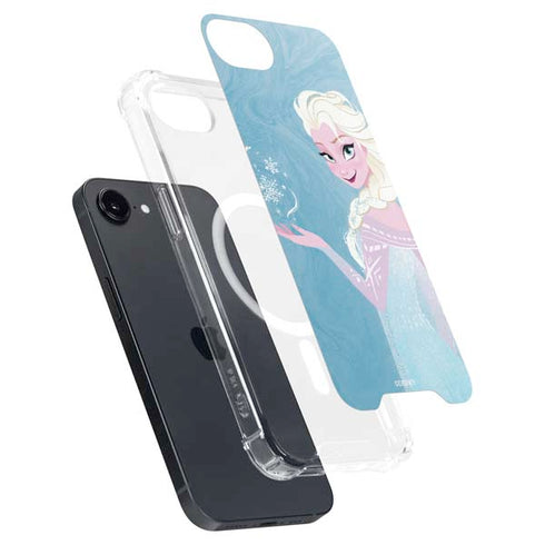 Disney Frozen Ice Blue Elsa Art iPhone 16e MagSafe Case