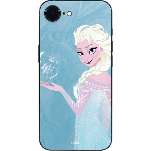 Disney Frozen Ice Blue Elsa Art iPhone 16e Skin