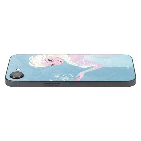 Disney Frozen Ice Blue Elsa Art iPhone 16e Skin