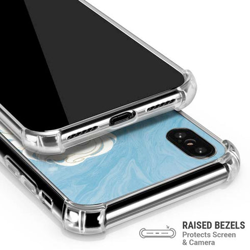 Disney Frozen Ice Blue Elsa Art iPhone X/XS Clear Case