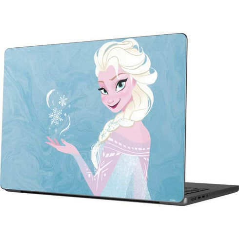 Disney Frozen Ice Blue Elsa Art Apple MacBook Pro 14-inch Skin