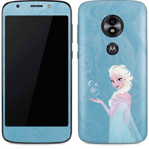 Disney Frozen Ice Blue Elsa Art Moto E5 Play Skin