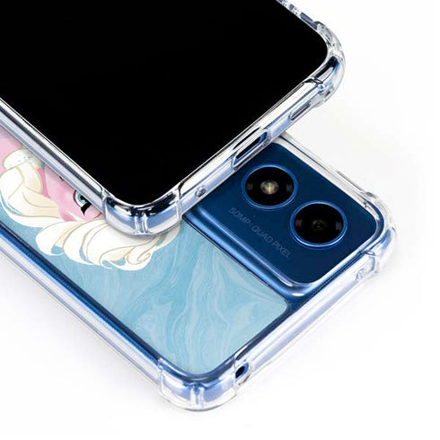 Disney Frozen Ice Blue Elsa Art Moto G 5G (2024) Clear Case
