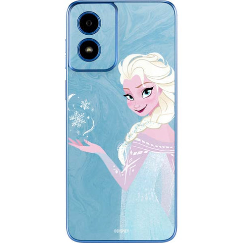 Disney Frozen Ice Blue Elsa Art Moto G Play 4G (2024) Skin