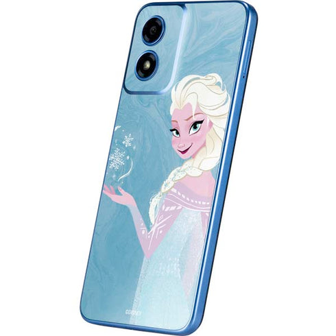Disney Frozen Ice Blue Elsa Art Moto G Play 4G (2024) Skin