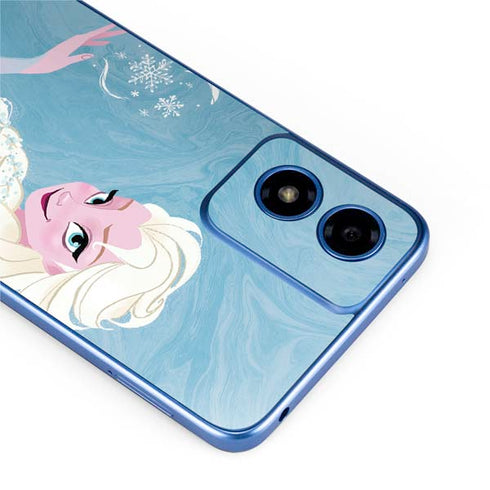 Disney Frozen Ice Blue Elsa Art Moto G Play 4G (2024) Skin