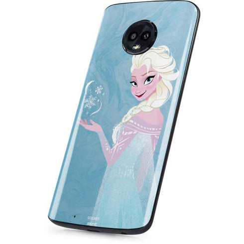 Disney Frozen Ice Blue Elsa Art Moto G6 Skin